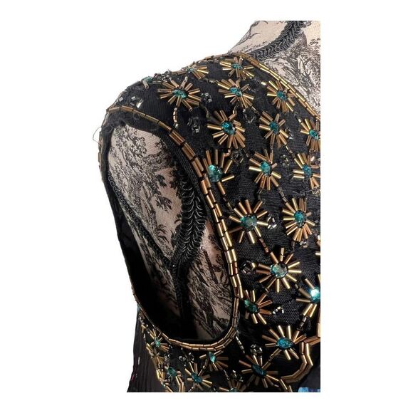 Anthropologie MOULINETTE SOEURS Beaded Lydia Swing Dress Size 0 Retail $… - Picture 7 of 8